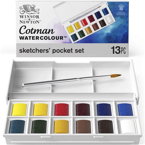 Winsor & Newton Cotman Watercolor Paint Set, 